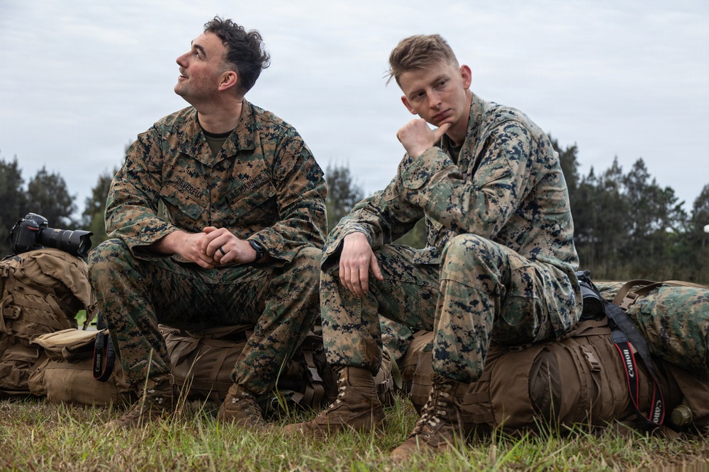 COMMSTRAT Marines conduct a field training exercise at Camp Hansen