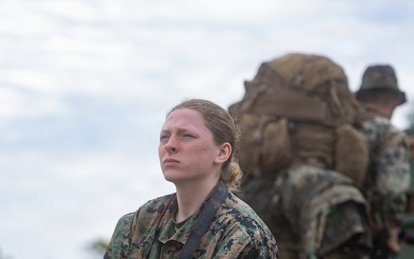 COMMSTRAT Marines conduct a field training exercise at Camp Hansen