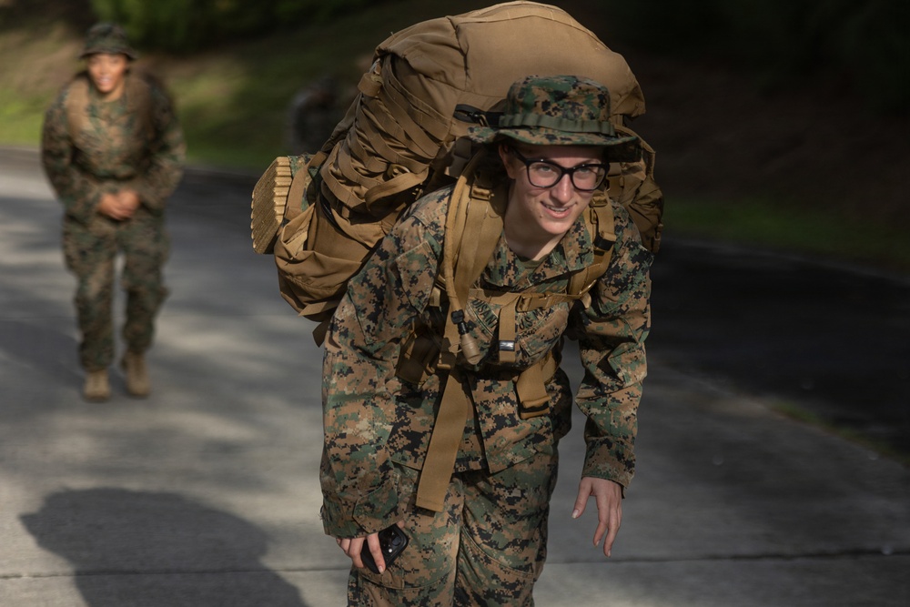 COMMSTRAT Marines conduct a field training exercise at Camp Hansen