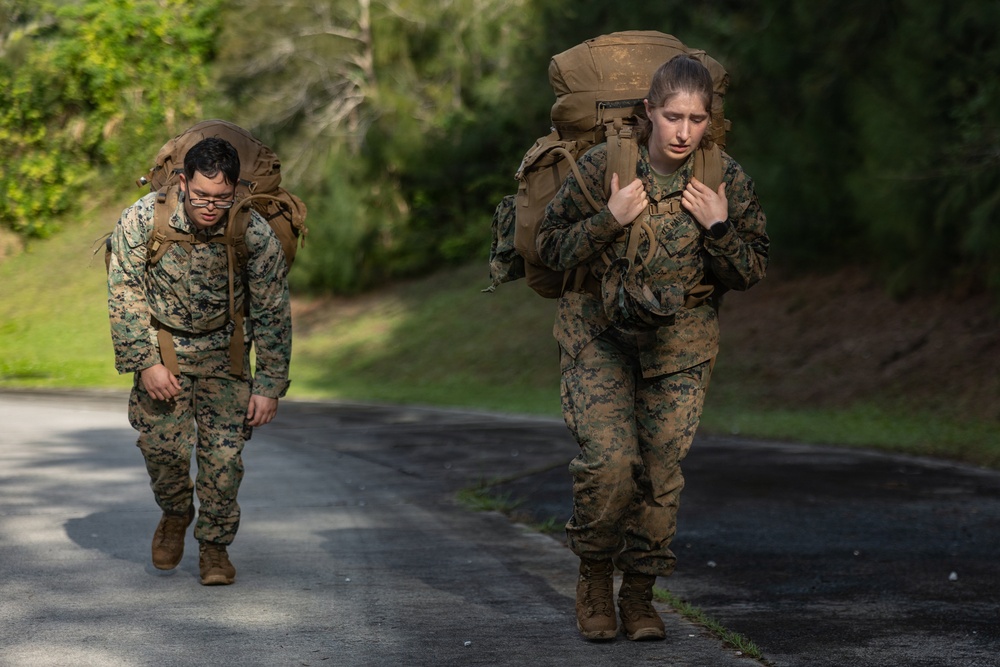COMMSTRAT Marines conduct a field training exercise at Camp Hansen