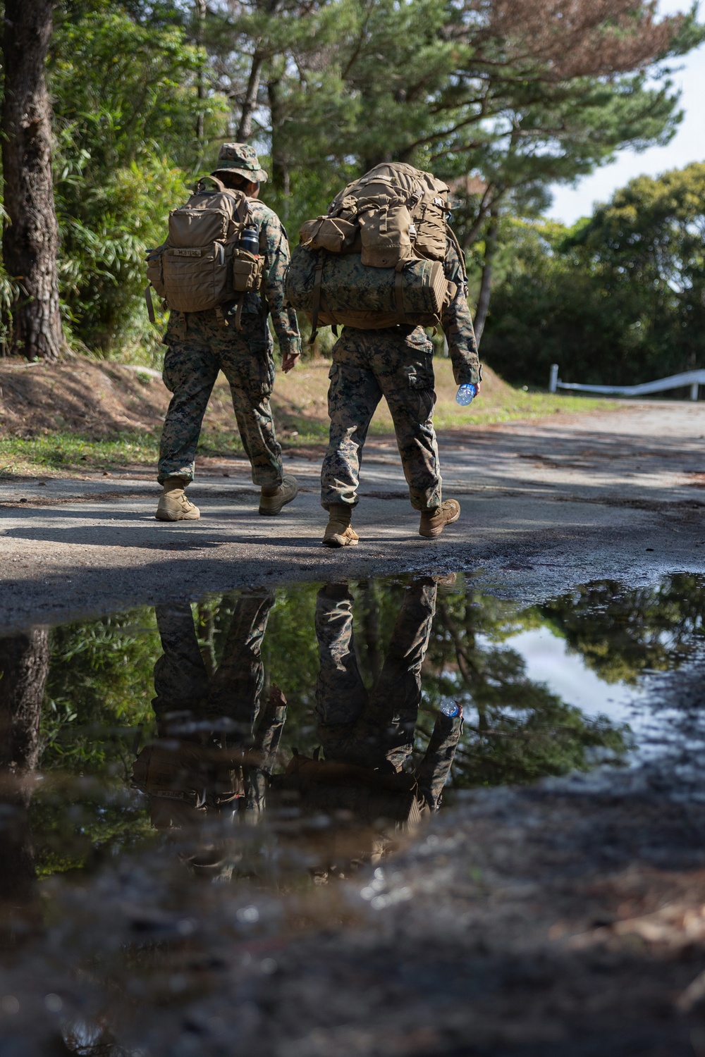 COMMSTRAT Marines conduct a field training exercise at Camp Hansen