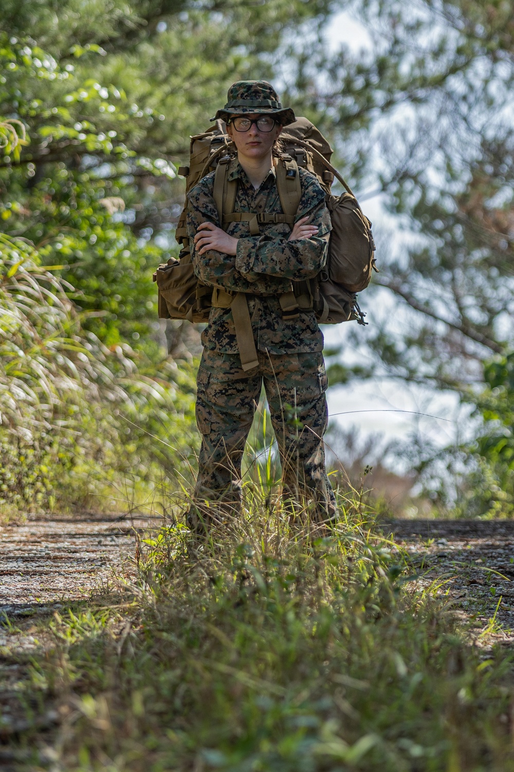 COMMSTRAT Marines conduct a field training exercise at Camp Hansen