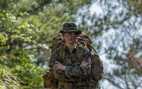 COMMSTRAT Marines conduct a field training exercise at Camp Hansen