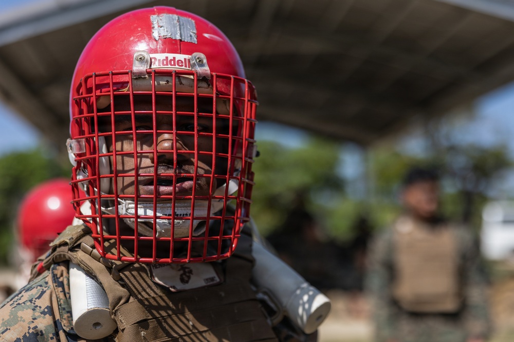 COMMSTRAT Marines conduct a field training exercise at Camp Hansen