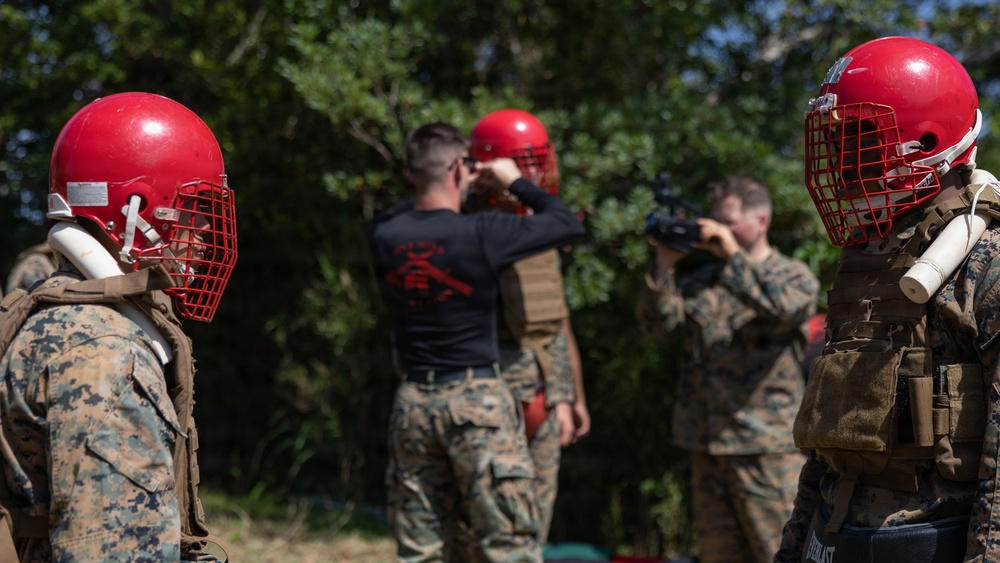 COMMSTRAT Marines conduct a field training exercise at Camp Hansen