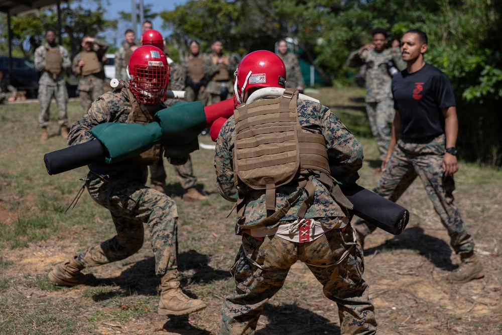 COMMSTRAT Marines conduct a field training exercise at Camp Hansen