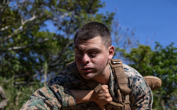COMMSTRAT Marines conduct a field training exercise at Camp Hansen