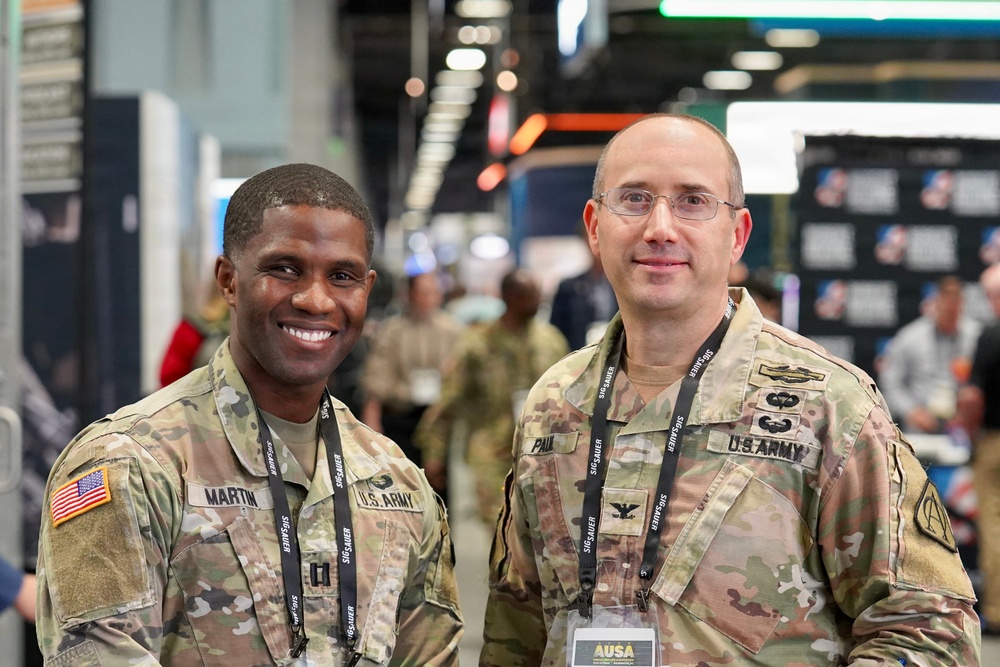 Captain Martin and Colonel Paul at AUSA 2025