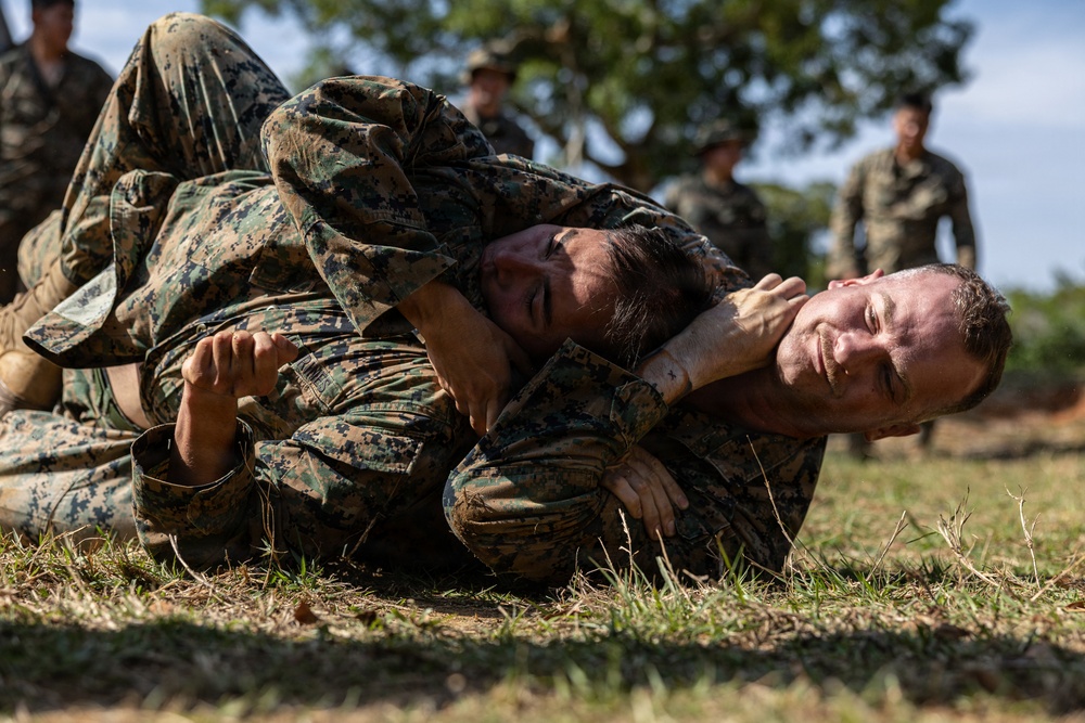 COMMSTRAT Marines conduct a field training exercise at Camp Hansen