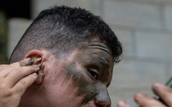 COMMSTRAT Marines conduct a field training exercise at Camp Hansen