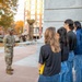Captain Terence Martin swears in future soliders.
