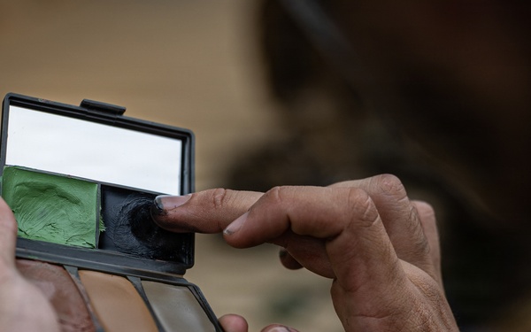 COMMSTRAT Marines conduct a field training exercise at Camp Hansen