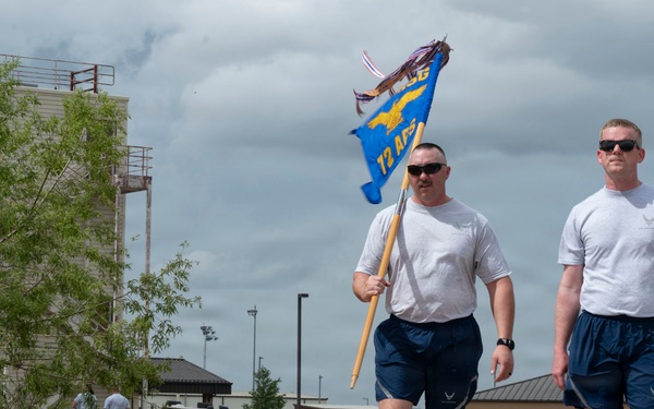 The 507th Mission Support Group conducts two-mile fun run