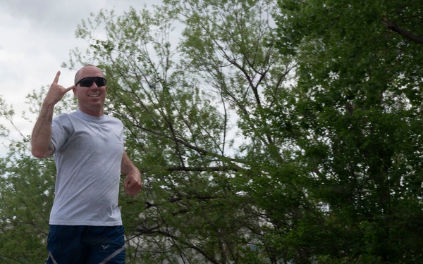 The 507th Mission Support Group conducts two-mile fun run