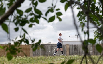 The 507th Mission Support Group conducts two-mile fun run