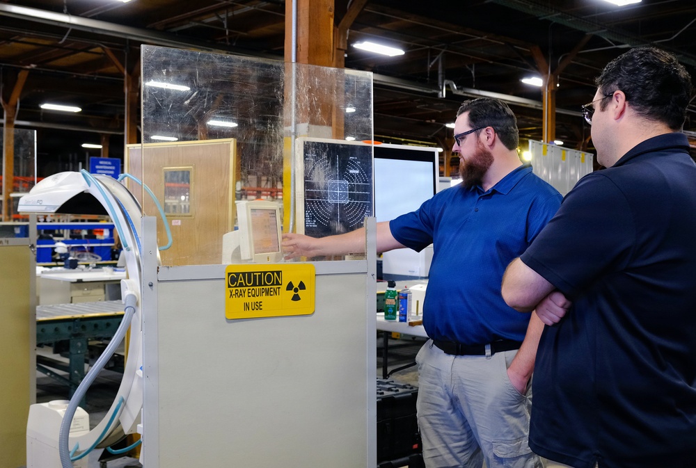 MMOD-CA maintainers inspect C-arm