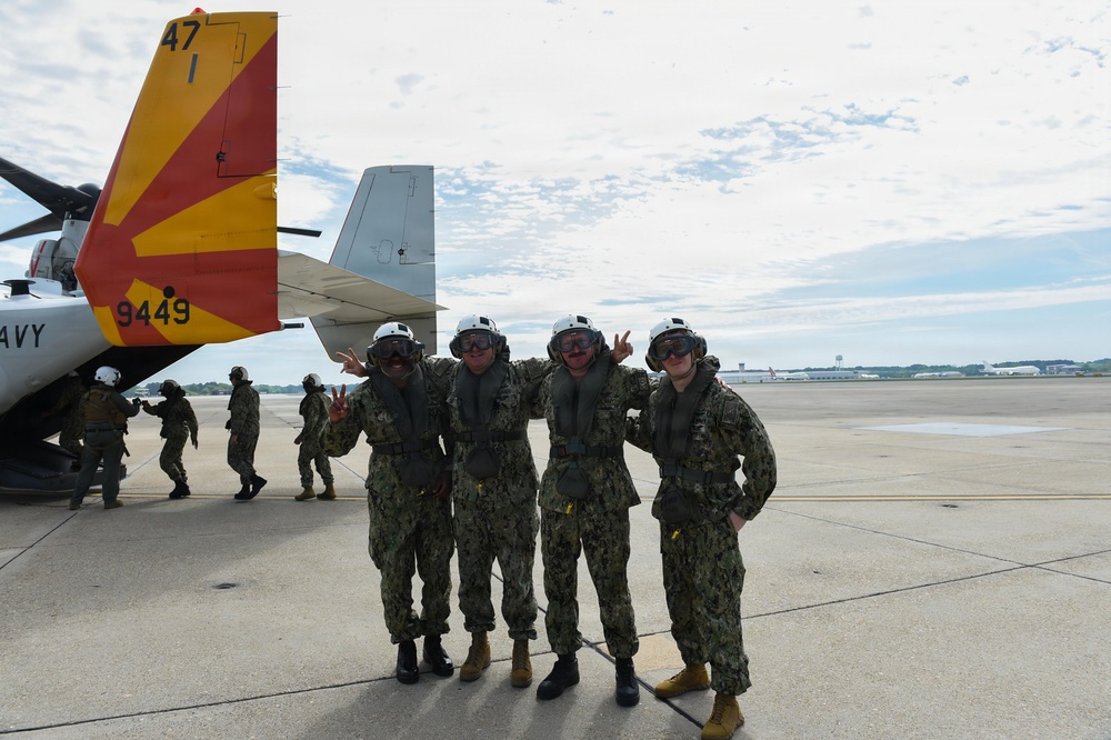 Sailor of the Year CMV-22B Orientation Flight