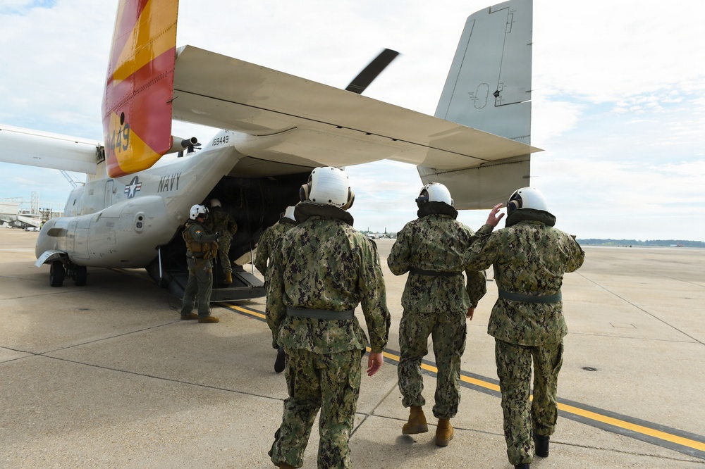 Sailor of the Year CMV-22B Orientation Flight