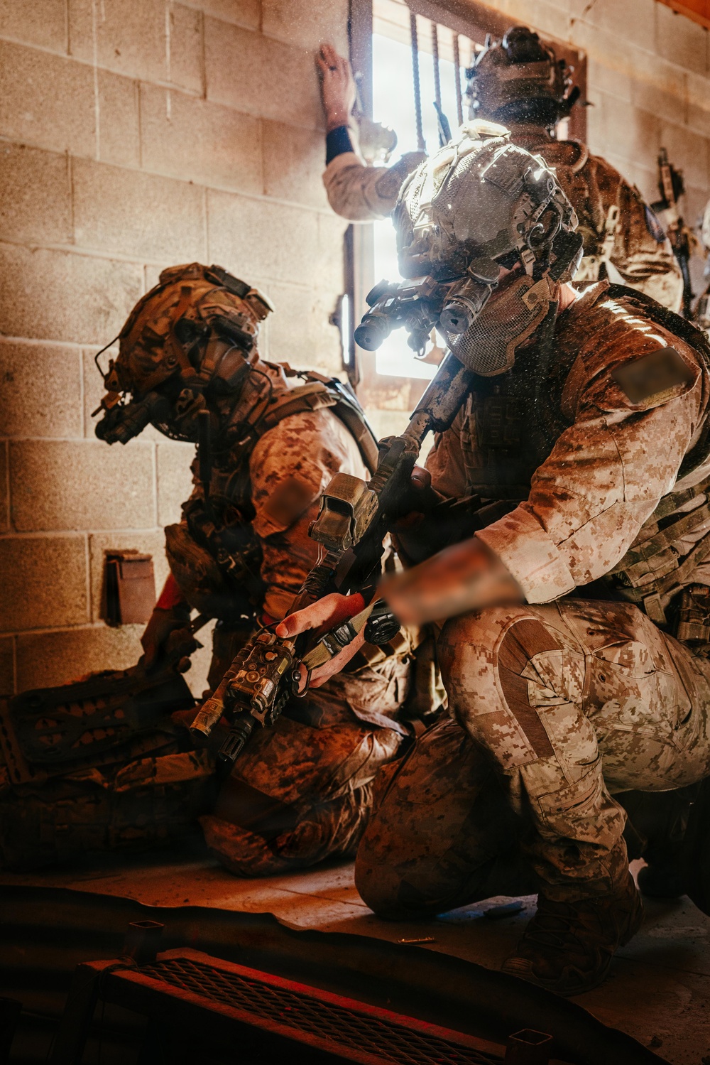 U.S. Marine Raiders conduct combined arms live-fire exercise