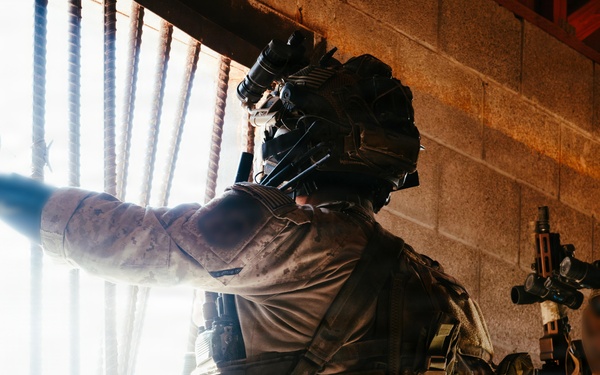 U.S. Marine Raiders conduct combined arms live-fire exercise