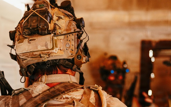 U.S. Marine Raiders conduct combined arms live-fire exercise