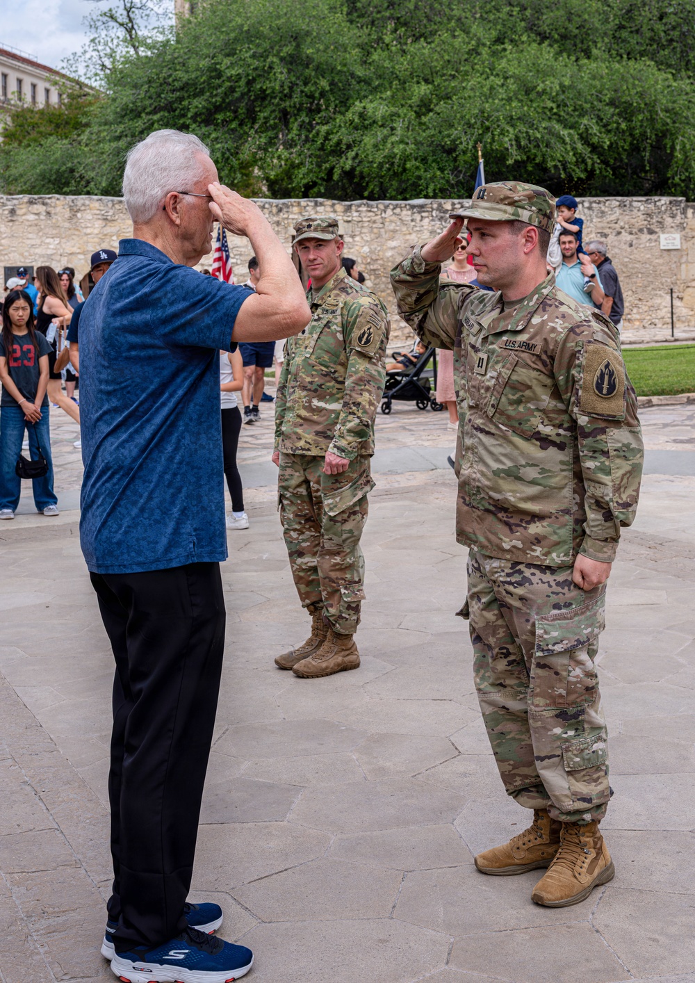 Army Reserve Soldier promoted to captain during ceremony at the Alamo