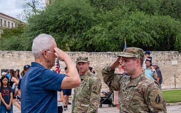Army Reserve Soldier promoted to captain during ceremony at the Alamo