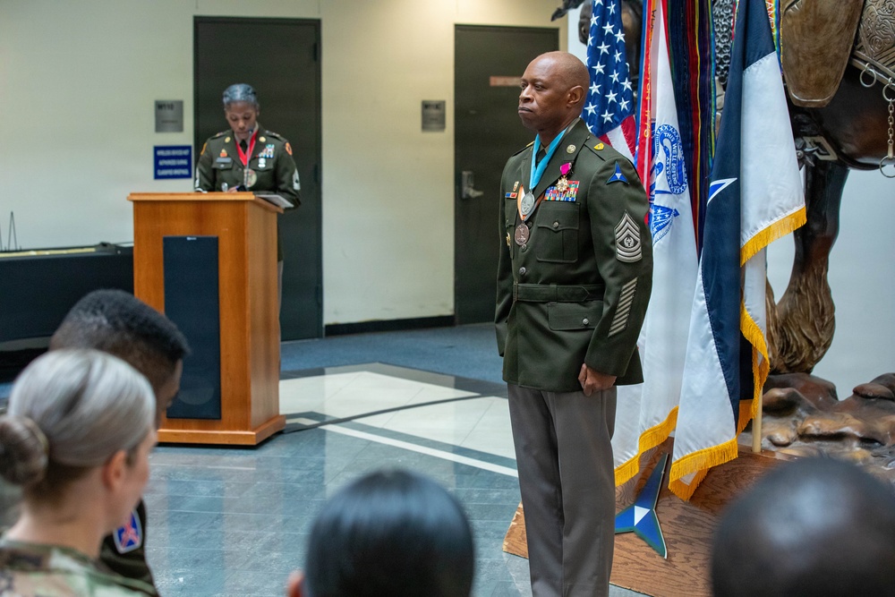 Retirement ceremony for Command Sergeant Major Derek C. Davis held on Fort Hood, TX