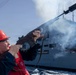 Delbert D. Black conducts a replenishment-at-sea