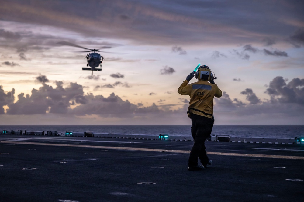 USS Iwo Jima Conducts Flight Operations