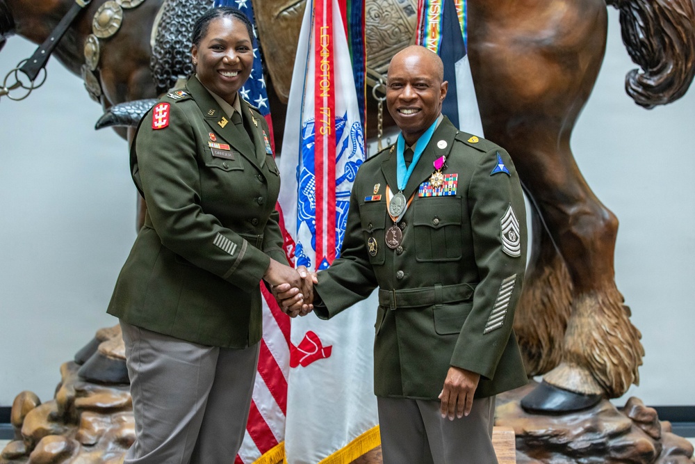 Retirement ceremony for Command Sergeant Major Derek C. Davis held on Fort Hood, TX