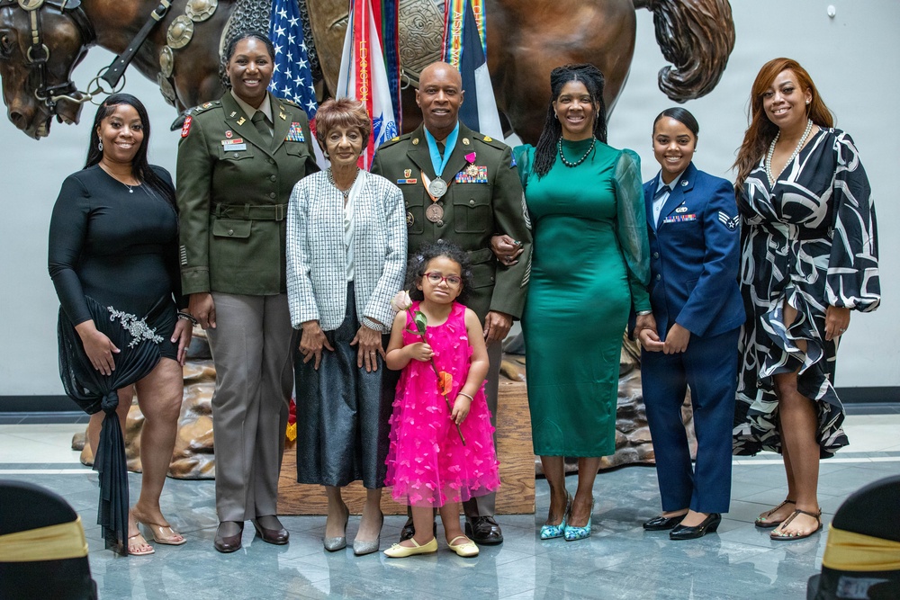 Retirement ceremony for Command Sergeant Major Derek C. Davis held on Fort Hood, TX