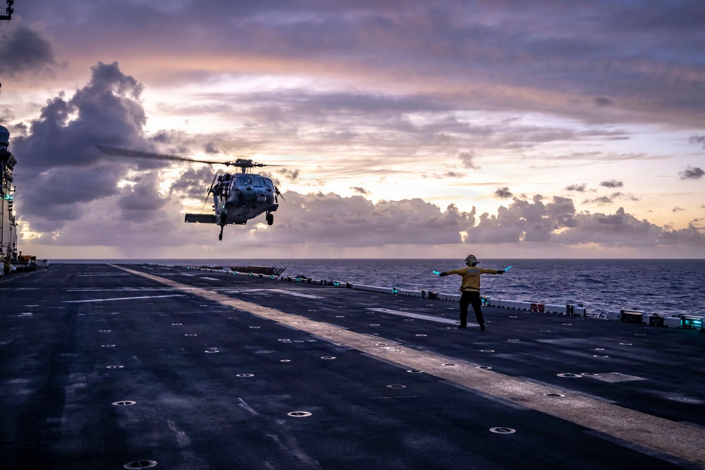 USS Iwo Jima Conducts Flight Operations