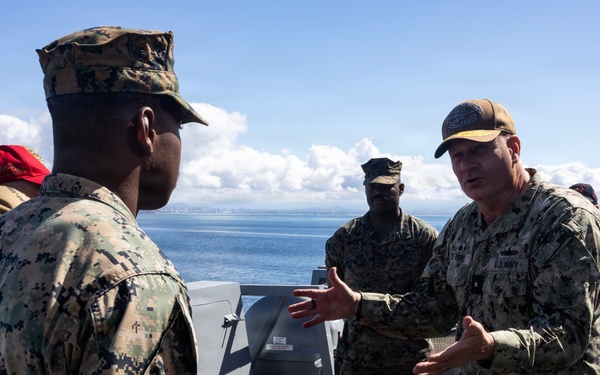 USS John P. Murtha returns to Naval Base San Diego following Artemis II recovery