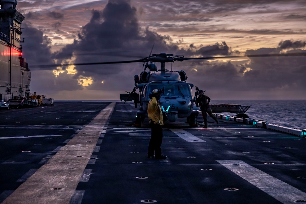 USS Iwo Jima Conducts Flight Operations