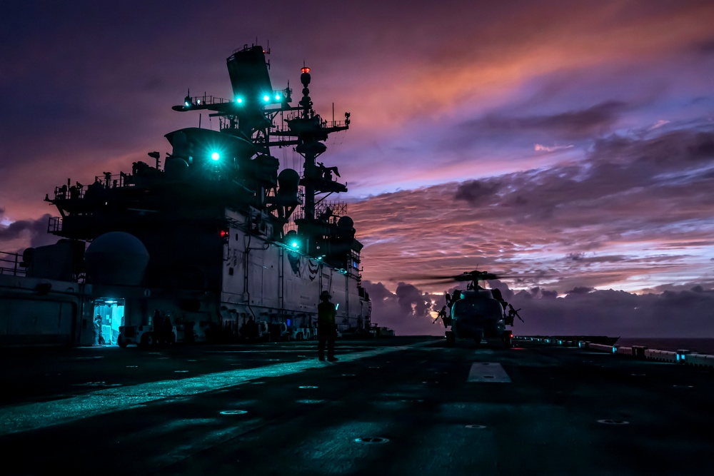 USS Iwo Jima Conducts Flight Operations
