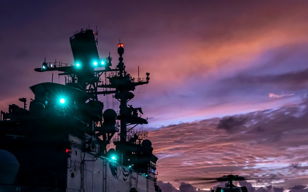 USS Iwo Jima Conducts Flight Operations