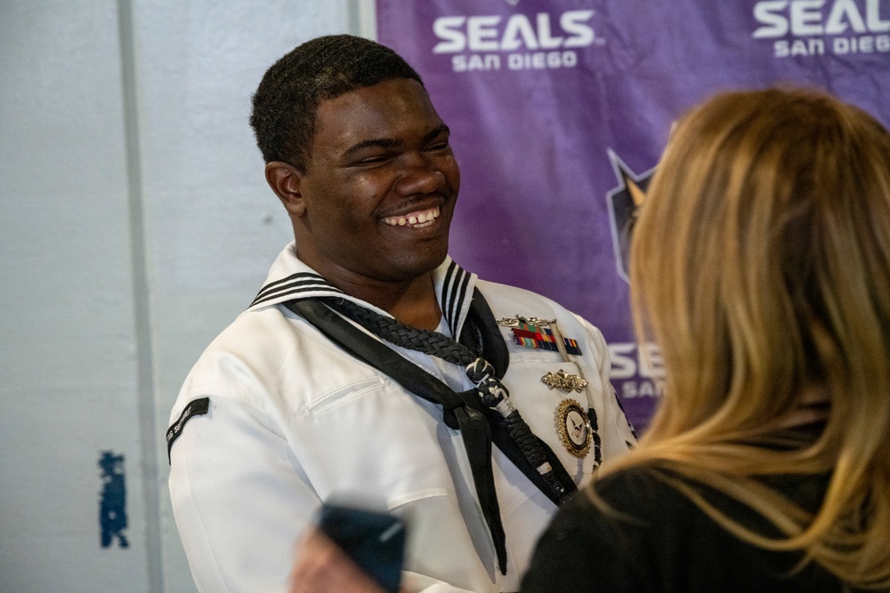 San Diego Seal's Honors Local Recruiter