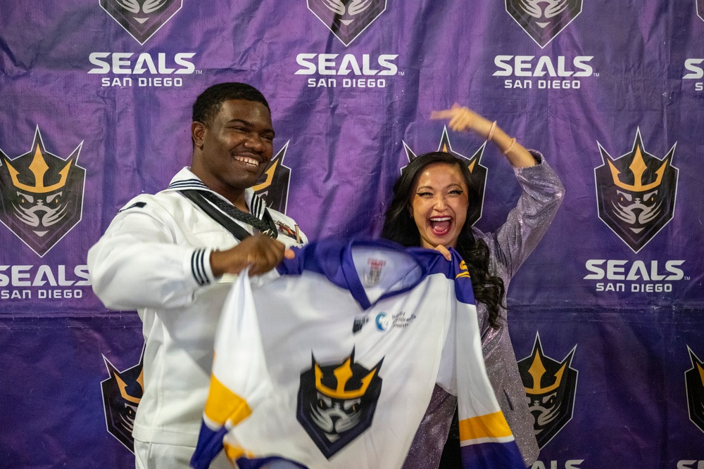 San Diego Seal's Honors Local Recruiter