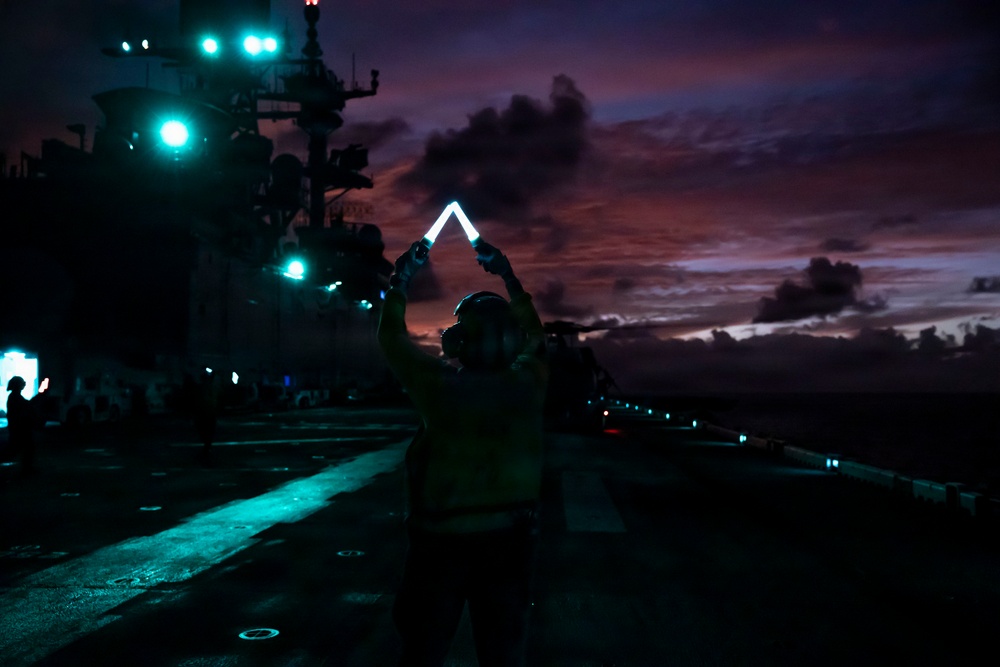 USS Iwo Jima Conducts Flight Operations