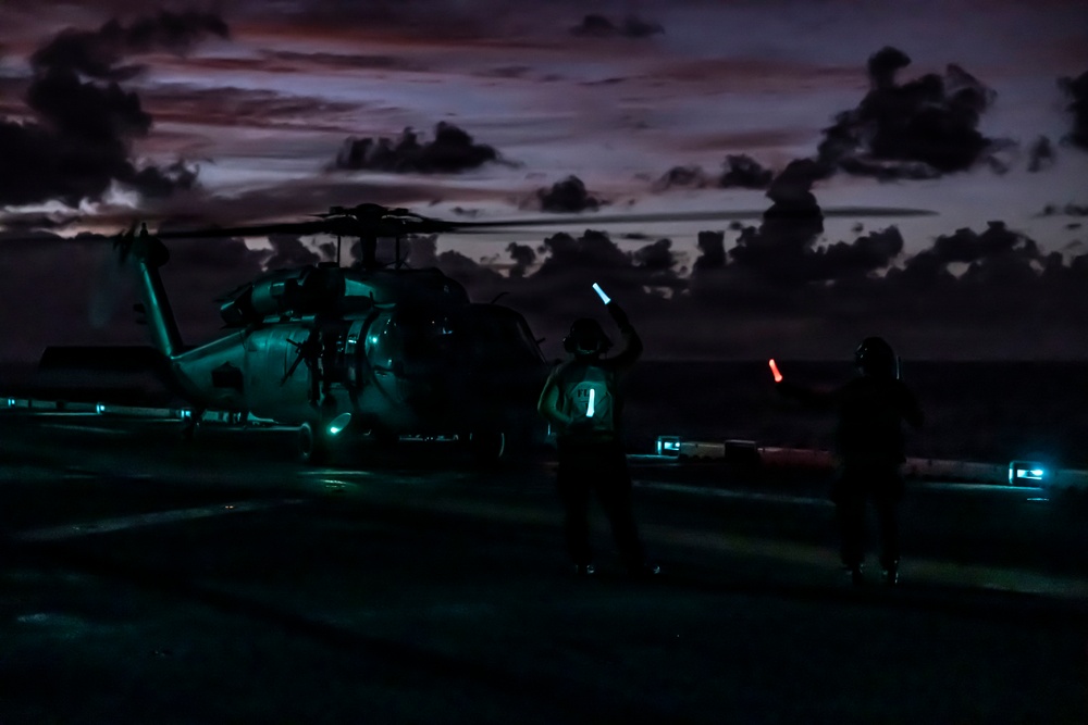 USS Iwo Jima Conducts Flight Operations