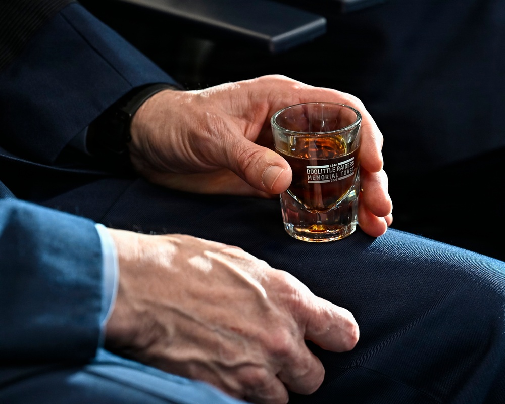 CSAF Wilsbach makes Doolittle Raiders toast