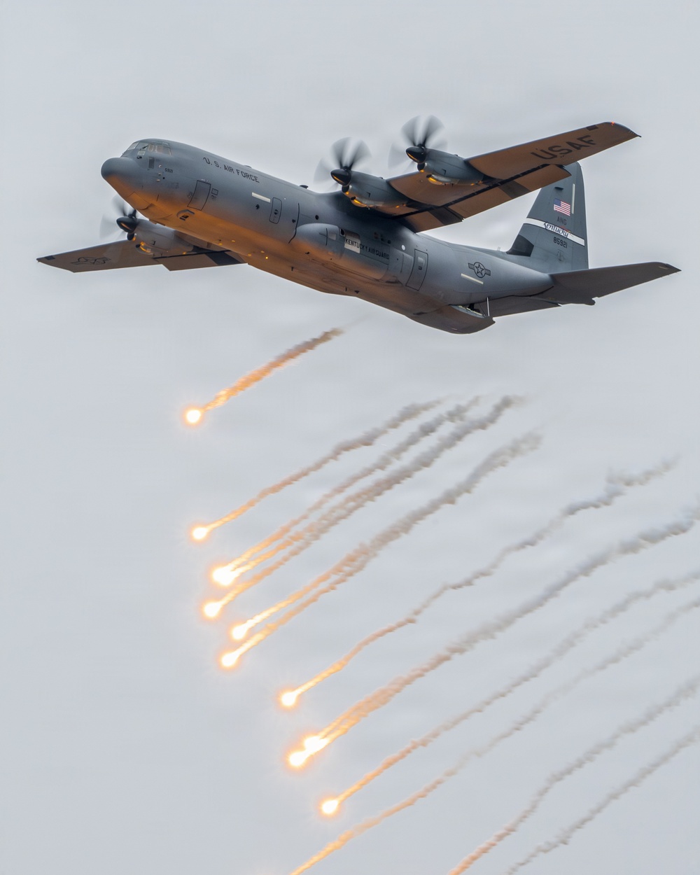 Military aircraft showcase capabilities during Thunder Over Louisville air show