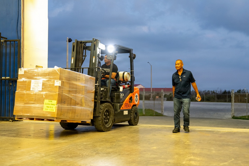 Supplies Ready to Move out of Guam Distribution Center