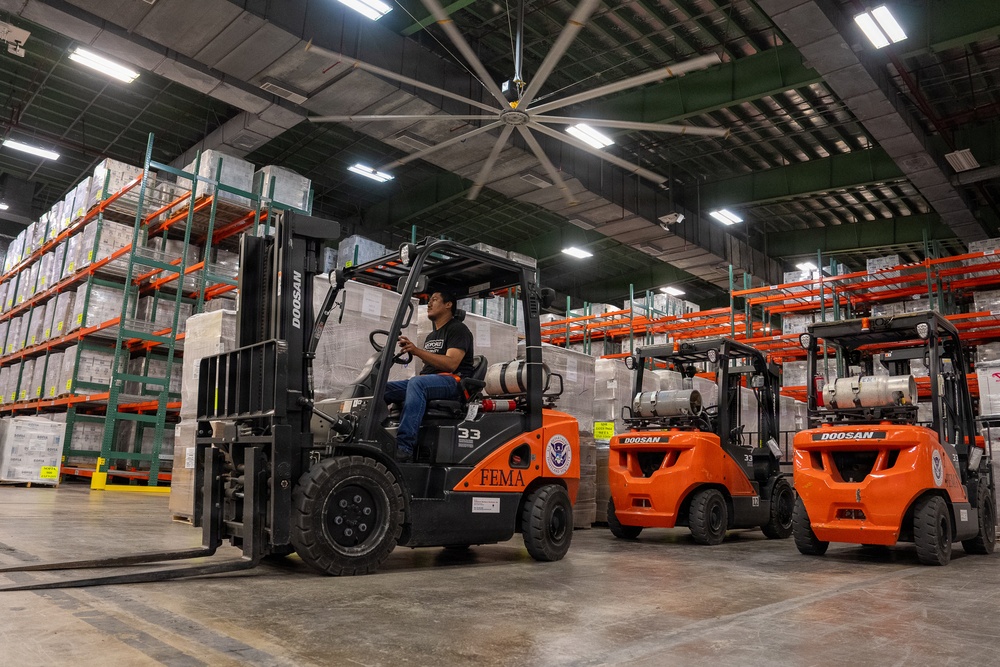 Supplies Ready to Move out of Guam Distribution Center
