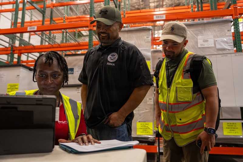Supplies Ready to Move out of Guam Distribution Center