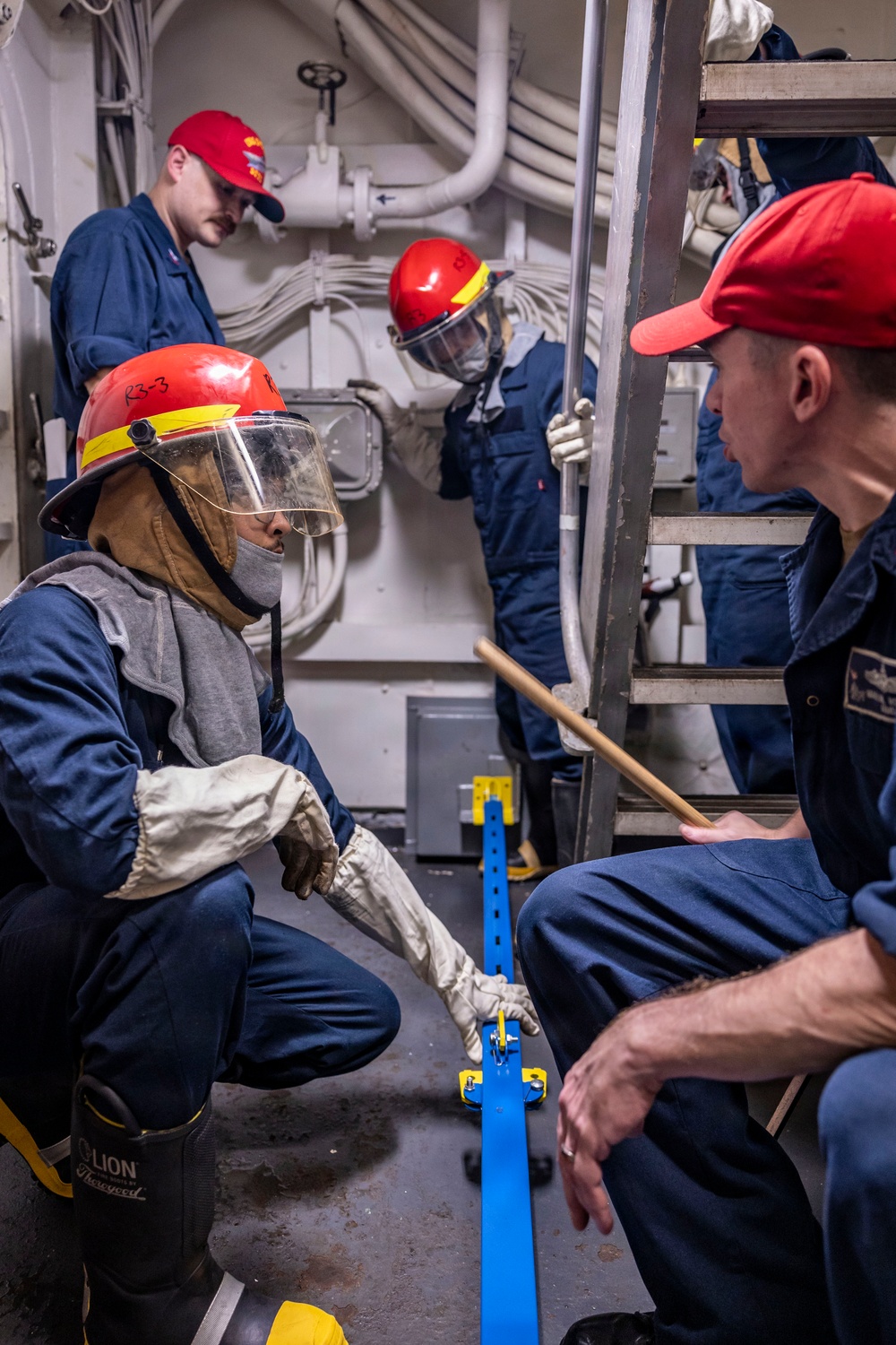 USS Iwo Jima Conducts Damage Control Training