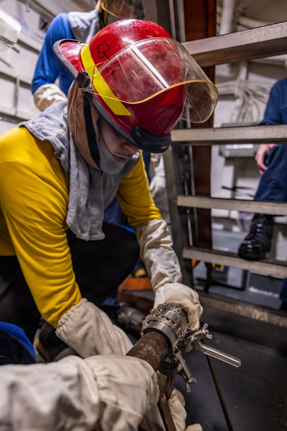 USS Iwo Jima Conducts Damage Control Training