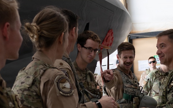 CENTCOM commander visits troops in the Middle East