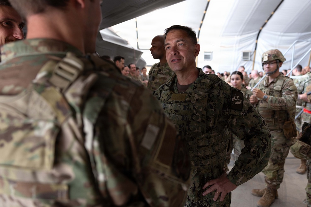 CENTCOM commander visits troops in the Middle East